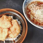安兵衛 - 鶏天丼とそば