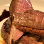 俺のフレンチ - 鴨胸肉と鴨ハンバーグのロースト