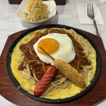 Kushikatsu&Ankake spaghetti あかみ - 料理写真: