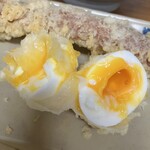 竹清 本店 - ◆半熟たまご天（160円）+ちくわ天（160円）
