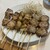 ギョウザとやきとりの又兵衛 - 料理写真:（左から）バラ１５０円Ｘ２、つくね１００円、とり皮１００円Ｘ２、しそ巻２２０円Ｘ２