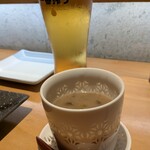 鶫 - 先付けはスープでした。