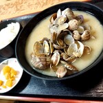 ドライブインみちしお - 貝汁特盛 • ご飯中