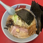 ラーメン山岡家 - 料理写真:濃厚白みそとんこつラーメン（海苔5枚トッピング）
