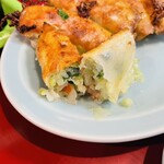 龍門 - 餃子の断面です