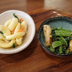 三日月コロッケ - コロッケ&いわしフライ定食＋かぼちゃのコロッケ