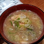 もりもり寿し - 鮭のあら汁