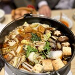 和牛すき焼き 黒野 - ゆっくり火入れ