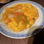 楽関記 - トマトとたまごの炒め物､味付けもたまごもとろとろ