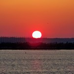 炭焼うなぎ 加茂 - 浜名湖旅行中に遭遇した浜名湖に沈む心に残る夕日の風景です。