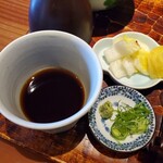 玄蕎麦 路庵 - 蕎麦つゆ・薬味・お漬物