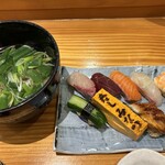 美夏 - 寿司八カン　そば付き