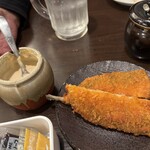 大衆食堂 うっちゃり - 1100円セットのあじフライ！