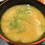 とんかつ 松のや - 豚汁〜結構具沢山だよん