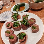 安参 - 牛肉カイワレ巻き