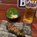 焼き鳥アポロ - ハツモト。こんなにジューシーなハツモト！