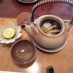 泉や - 鱧と松茸の土瓶蒸し