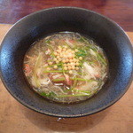 泉や - 蓮根餅・蟹三つ葉あん…蓮根餅もちもち