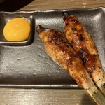 炭焼 極 - 月見つくね、ご飯と食べても美味しいはず。