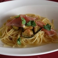 フランス料理 オークヴィル - 生ハムと揚げ茄子のペペロンチーノ