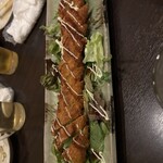 溶岩焼き 熱心 - 中身は全部ネギ、というので驚いたが、これが美味しい