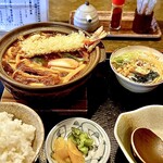 みそ屋 - 『えび天入り味噌煮込み定食』
