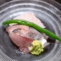 野口 - 2025.6 お造り（真鯵、アコウ、いんげん豆、本わさび）