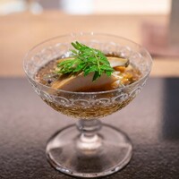 野口 - 2025.6 蒸しあわび つぶ貝 じゅん菜 岩もずく 出汁酢ジュレ