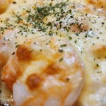 ポチの家 - えび クリームグラタン ちょうど良い大きさなエビもあって 優しい味のグラタン とても美しい