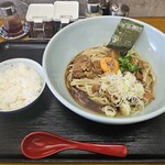 岩ちゃんの極中華そば - 岩ちゃんの特製魅惑のまぜそば（1200円）小ライス（無料）