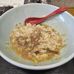 岩ちゃんの極中華そば - 残ったスープにライスIN