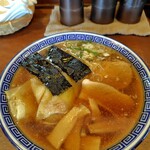 マル寛そばや - 雲のワンタン中華そば(こいくち醤油)
