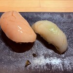 寿司こまち - ホタテとイカ寿司