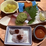 寿司こまち - 酒肴五種盛り合わせ