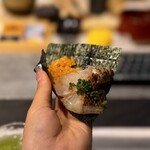 鮨よしかわ 勝 - ノドグロ黄卵飯巻