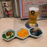 牡蠣と肉 天国札幌 - アテ3種盛