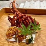割烹こめを - 揚物　伊勢海老