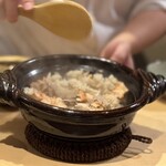 宮川町ほった - シャケと舞茸の炊き込みご飯