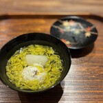 宮川町ほった - 渡り蟹、小蕪、菊花のお吸い物
