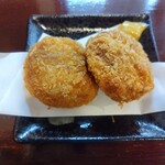 Lab.酒喜屋 - 牛たんメンチカツ(400円)