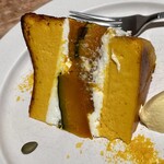 UNITY CAFE - ・濃いかぼちゃのバスクチーズケーキ