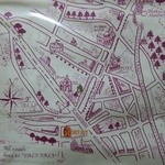 サリサリカリー - バッグのデザインはお店周辺のマップ