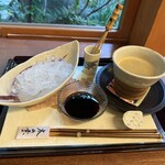 三芳家 - 黒みつ空気り　ホットコーヒー