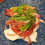 連家 池袋東口店 - 長芋とミョウガの梅和え。さっぱりして美味しかった❗