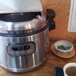 タケヤ食堂 - ランチスープ　大きなカップに、たっぷり飲んで下さい　１回だけおかわり出来ますが、１杯で十分満足できます(2014・11)