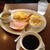 昔ながらの喫茶店友路有 - 料理写真:ハム玉子トースト(モーニング)