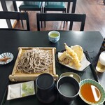 十割蕎麦あおい - 天せいろ　蕎麦大盛