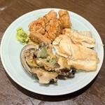 川治 - ●蒸し穴子、とこぶし、鮟肝