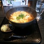 札幌モダンレストラン　えりも亭 - つぶ天とじそば 1030yen