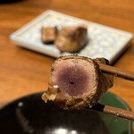 あぶり 清水 - あみレバー　断面図